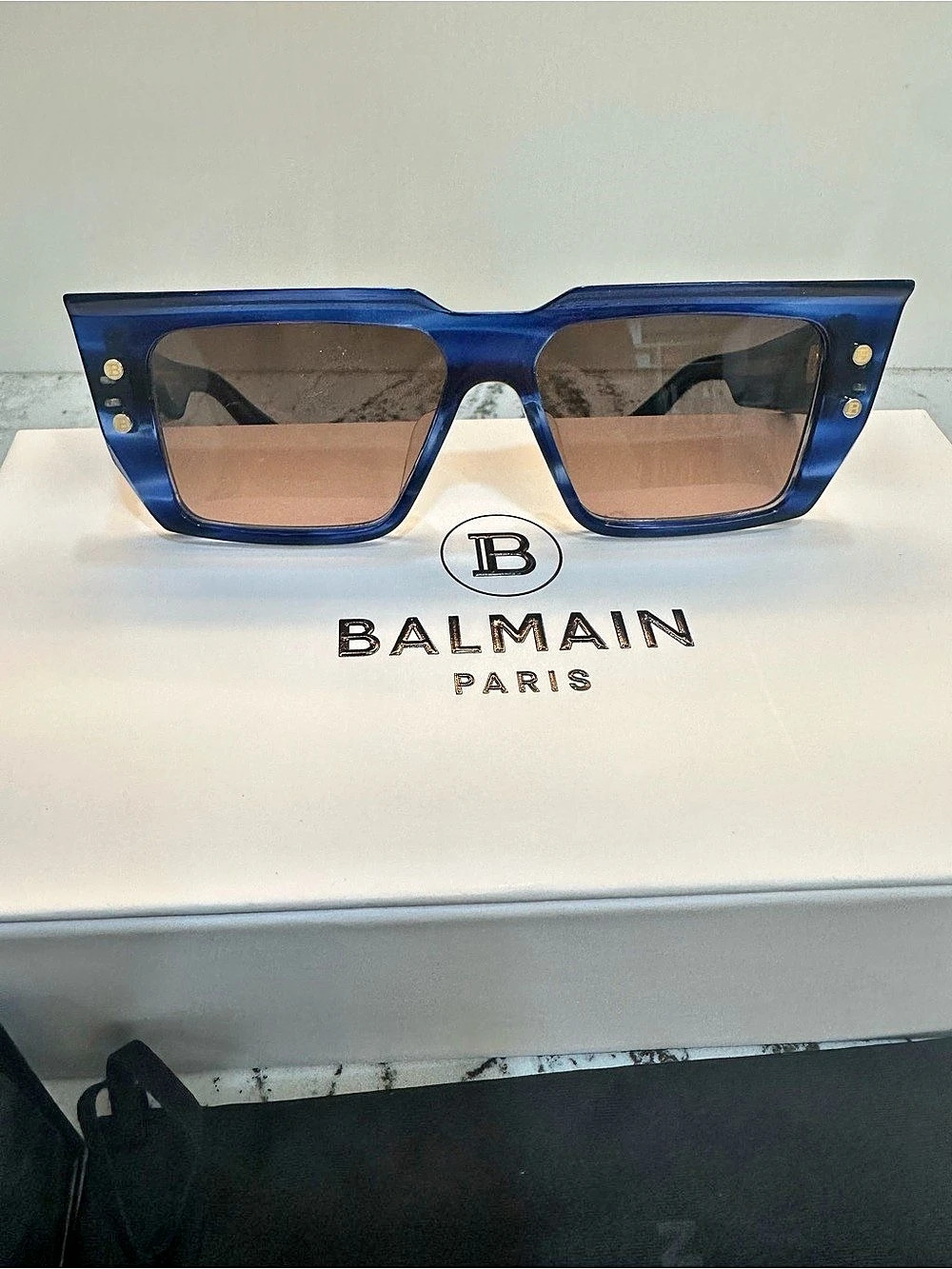 Balmain Wonder Boy Sunglasses Blue & Gold